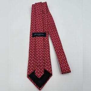 Brooks Brothers Makers Red DOLPHINS Pure Silk Tie